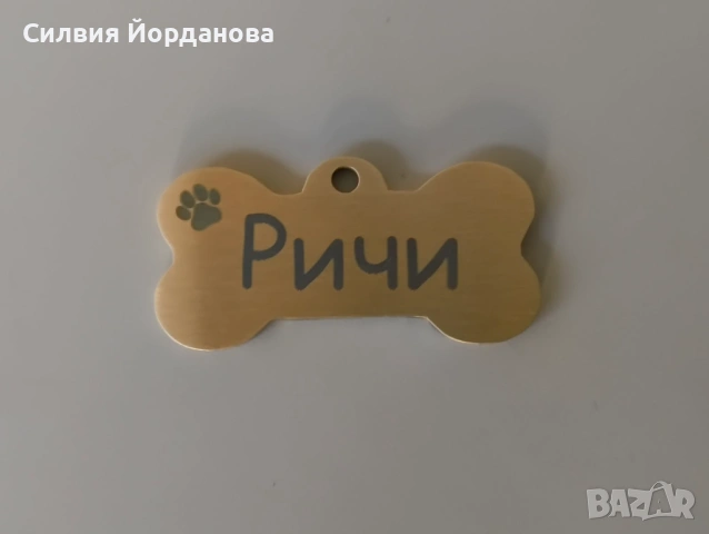 Кучешки медальон от месинг, снимка 11 - За кучета - 53867399