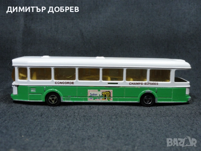 СТАРА РЕТРО МЕТАЛНА КОЛИЧКА АВТОБУС SAVIEM MAJORETTE FRANCE, снимка 2 - Колекции - 53424244