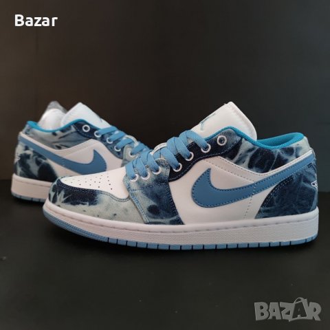 Nike Air Jordan 1 Low Denim Blue Маратонки Дънков Плат Нови Оригинални Обувки 44.5 Размер Номер , снимка 1 - Маратонки - 38843827