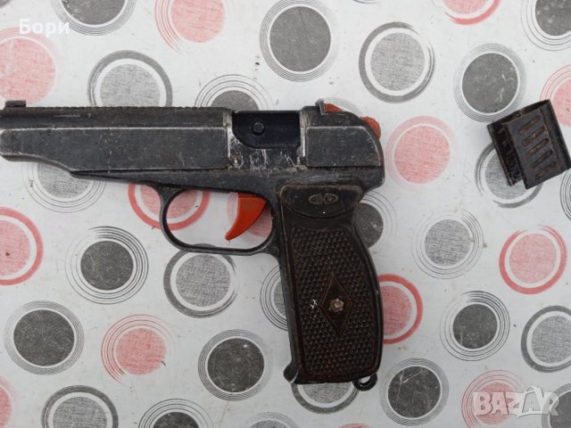 Стар немски метален кабзен пистолет, снимка 2 - Други ценни предмети - 38988319