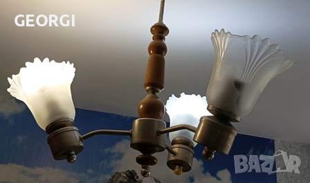 Полилей, тройка, работещ, снимка 3 - Лампи за таван - 42313548