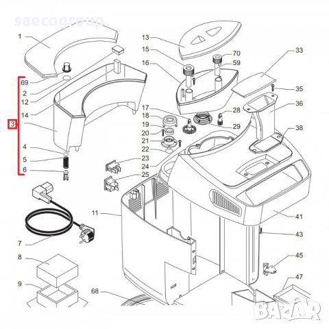 Казанче за вода за Satrap,Caruzo,Gaggia  - 222692800, снимка 2 - Кафемашини - 34439591
