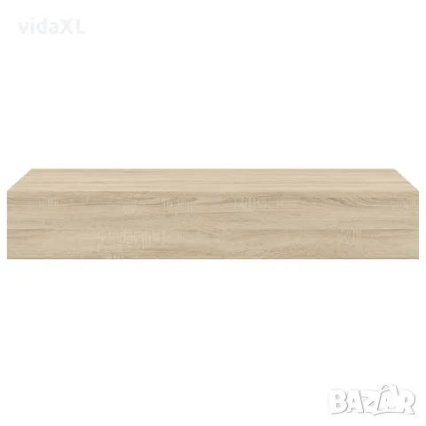vidaXL Стенни рафтове с чекмеджета, 2 бр, дъб, 60x23,5x10 см, МДФ, снимка 7 - Етажерки - 56146907