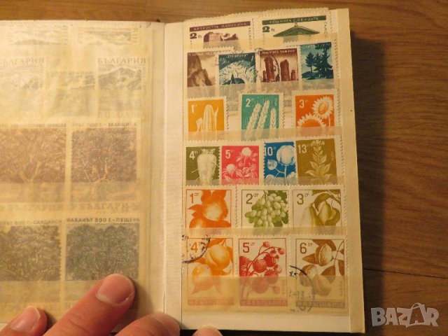 Колекция от 150 стари пощенски марки - кафява корица - птици, кучета, цветя, красиви местности, снимка 4 - Филателия - 40792317