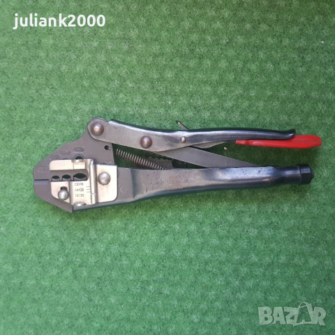 Клещи за кримпване придържащи полирани 215 mm, 97 00 215 A, KNIPEX, снимка 3 - Клещи - 36238701