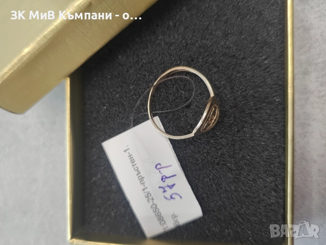 Златен дамски пръстен 1.6гр-14к, снимка 2 - Пръстени - 52698123