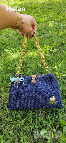 Дамски чанти плетени на една кука, снимка 4 - Чанти - 52060861