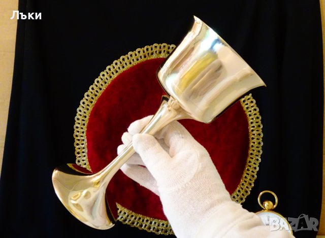 Бронзова чаша за вино 21 см.,460 гр. , снимка 9 - Антикварни и старинни предмети - 41693276