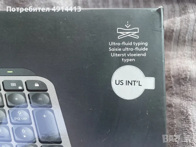 Мултимедийна клавиатура Logitech - MX Keys S Plus, безжична, Graphite, снимка 3 - Клавиатури и мишки - 55746275