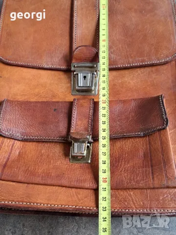 чанта от естествена кожа за през рамо 8/4, снимка 10 - Чанти - 50427472