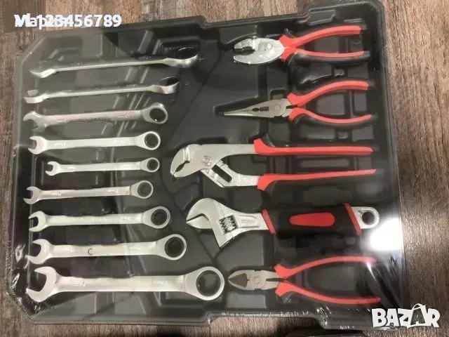 Куфар с Ръчни Инструменти KraFTWorld 499 части тресчотки, ключове, отвертки., снимка 9 - Куфари с инструменти - 51467402