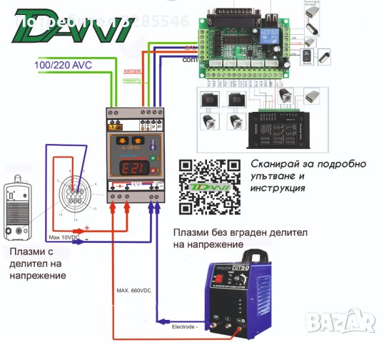 Плазма  ЦПУ CNC  THC Регулатор на височината на плазмена горелка, снимка 8 - Други машини и части - 35467364