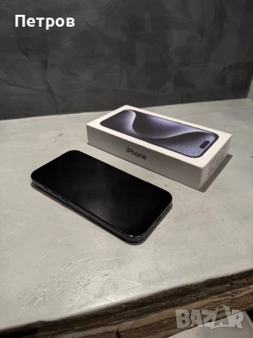 КАТО НОВ Iphone 15 Pro Blue Titanium, 88% батерия, снимка 6 - Apple iPhone - 53359156