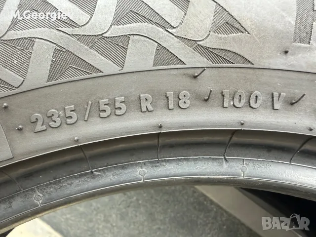 4бр. ВИСОКОСКОРОСТНИ ЛЕТНИ ГУМИ CONTINENTAL PREMIUM CONTACT-7  235/55/18 100V- 6,8 mm  DOT 09/23, снимка 9 - Гуми и джанти - 56235643