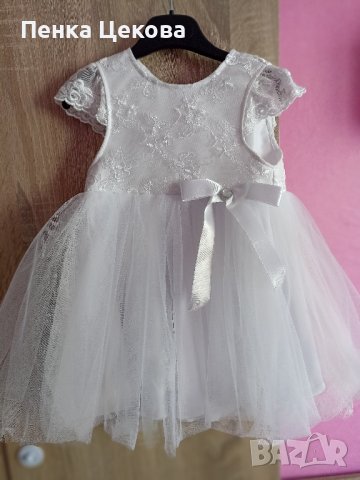 Намаление всички рокли по 10лв. Детска официална бяла рокля, снимка 7 - Бебешки рокли - 36918134