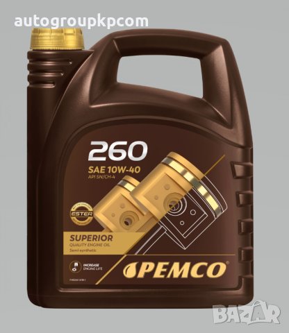 Висококачествено немско двигателно масло PEMCO 10W-40 - 5л, снимка 1 - Аксесоари и консумативи - 40994901
