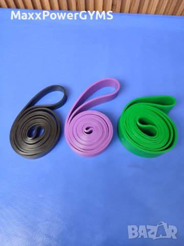 Чисто нови силови ленти - ластик за фитнес, снимка 2 - Фитнес уреди - 44371015