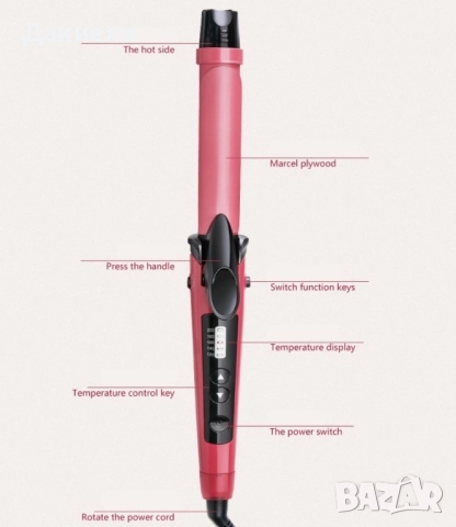 Многофункционална 2 в 1 маша и преса за коса TV821, снимка 2 - Преси за коса - 52014872