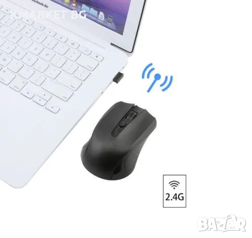 Wireless Мишка JW-209 2.4G / Черен / Баркод : 2403556, снимка 2 - Клавиатури и мишки - 47604481