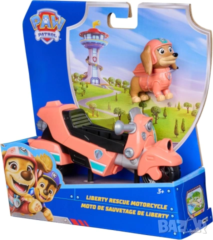 PAW PATROL - Мотоциклетът на Либърти с фигурка/ Пес Патрул, снимка 5 - Фигурки - 53854640