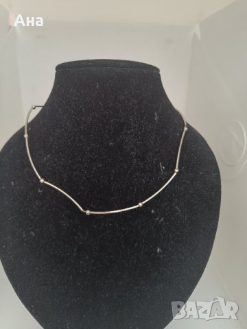 Красиво сребърно колие А10, снимка 1