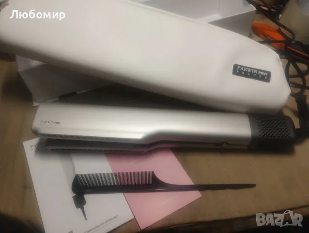 Въздушна преса за коса, йонна въздушна преса PARWIN PRO BEAUTY, мокро към сухо, без , снимка 4 - Преси за коса - 49046386