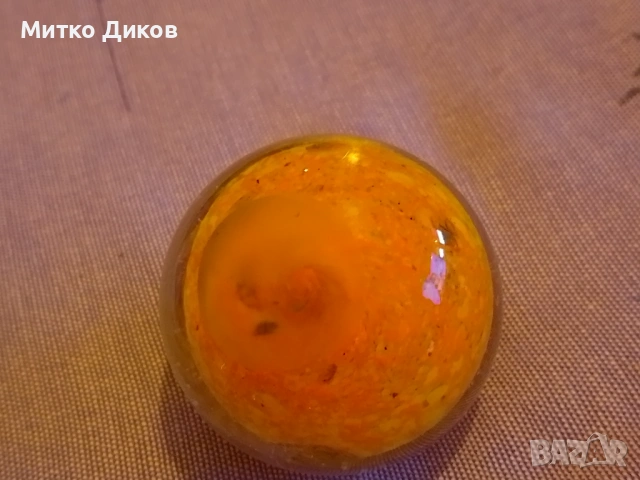 Ледена кремирана кристална топка за украса ги 46 мм Н-44мм фи 44мм, снимка 2 - Декорация за дома - 53526580