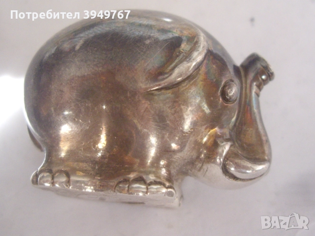 Сребърно слонче., снимка 3 - Други - 51604522