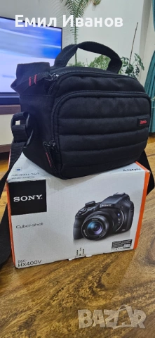 Sony DSC-HX400V фотоапарат | Като нов | Пълен комплект | Чанта + батерии + SD карти, снимка 5 - Фотоапарати - 53245607