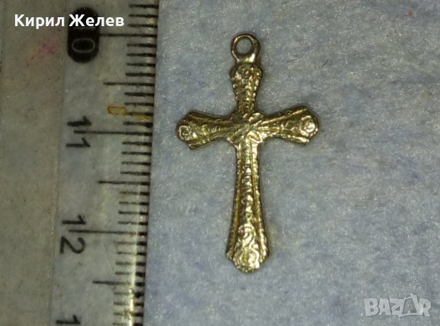 СТАРИННО ОРНАМЕНТИРАНО КЛАСИЧЕСКО СРЕБЪРНО КРЪСТЧЕ МАЙСТОРСКА РЪЧНА ИЗРАБОТКА 40086, снимка 3 - Антикварни и старинни предмети - 42486289