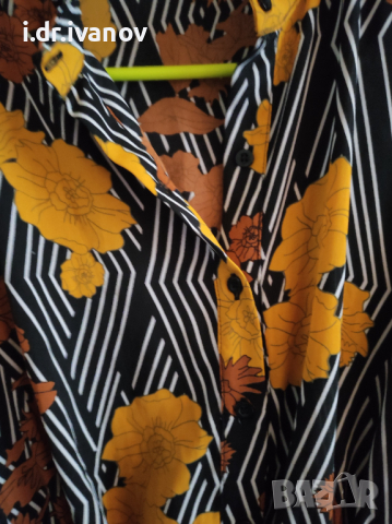 дълга цветна рокля/риза , снимка 3 - Рокли - 44700141