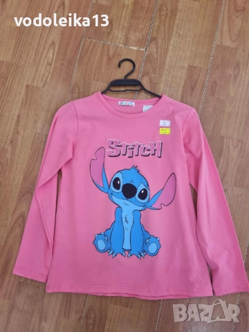 нови блузи с дълъг ръкав със Стич, снимка 2 - Детски Блузи и туники - 52019184