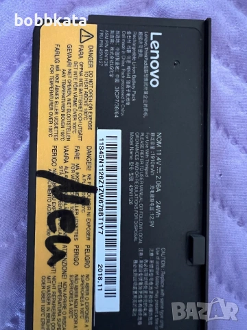 Батерия lenovo 45N1127 модел 68, снимка 4 - Батерии за лаптопи - 53648830