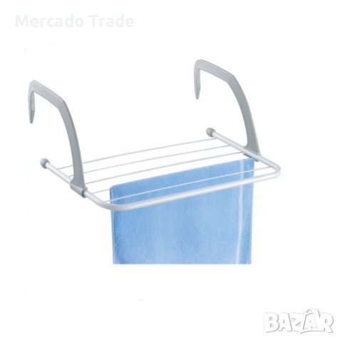 Сушилник Mercado Trade, За дрехи, За балкон, За радиатор, За домашна употреба, Бял