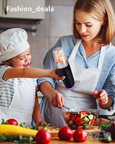 Нова Електрическа мелничка за сол пипер с LED светлина , снимка 4 - Други стоки за дома - 41381640