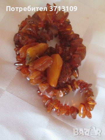 Колие масивен необработен балтийски кехлибар, снимка 7 - Колиета, медальони, синджири - 42456601
