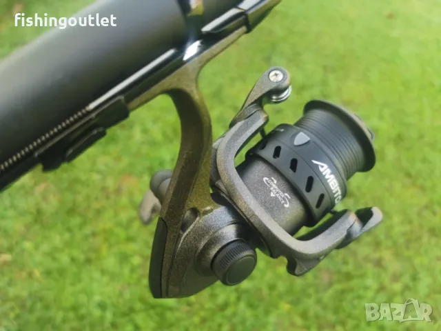 Комплект карбоново болонезе ( 4 и 5мт) + макара 6 лагера и корда, снимка 2 - Въдици - 35096592