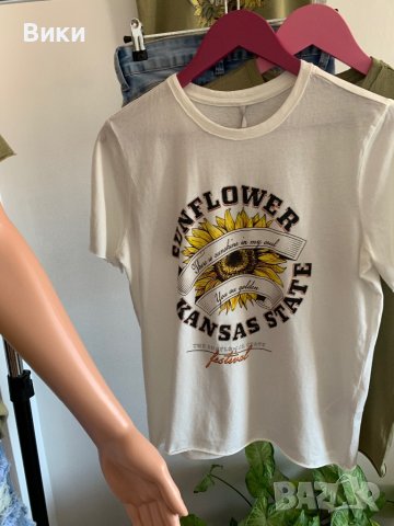 Бяла тениска Only , снимка 2 - Тениски - 41224507