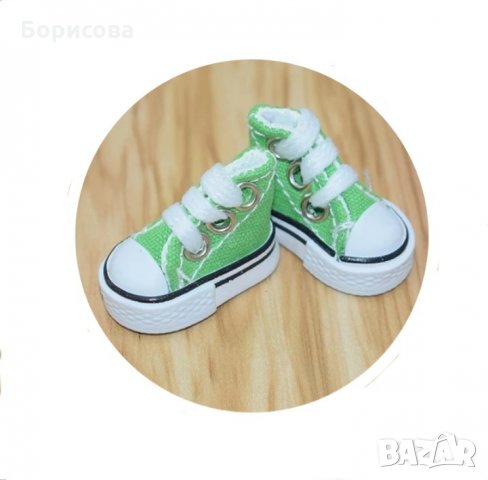 Обувки, кецове 3.5см за кукла, играчка, аксесоари за амигуруми, снимка 13 - Други - 34407002