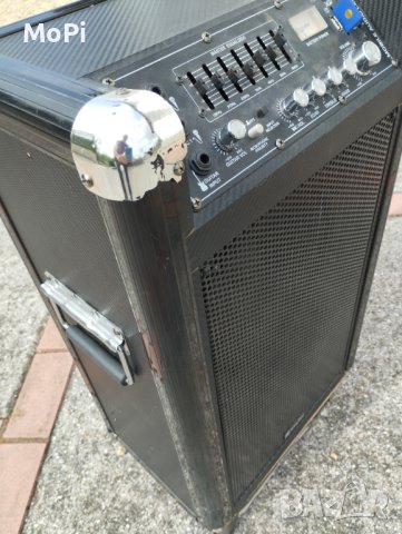 SKYTEC ST-075 - мобилна аудио система SD/USB /китарен, микрофонни входове, ехо ефект, снимка 3 - Ресийвъри, усилватели, смесителни пултове - 42685570