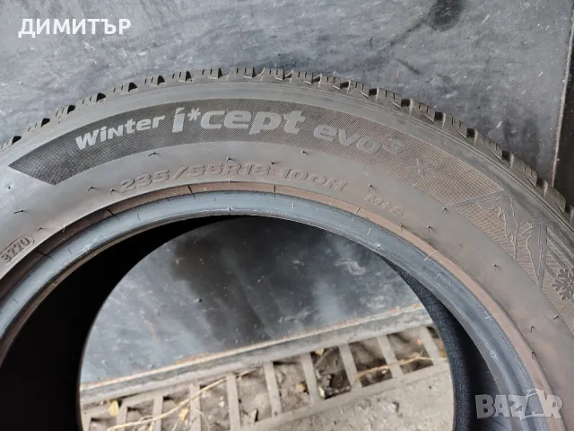 4бр.зимни гуми HANKOOK 235/55/18 100H DOT 3220, снимка 7 - Гуми и джанти - 49340943