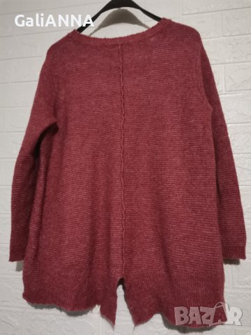 СТРАХОТНА ТУНИКА ПЛЕТИВО ПЕПЕЛ ОТ РОЗИ 2XL, снимка 4 - Туники - 38631554