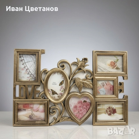 Любовна Феерия – декоративна фоторамка за 7 снимки, снимка 2 - Декорация за дома - 52259226