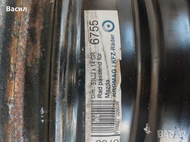 Джанти 14"., Mazda, снимка 3 - Гуми и джанти - 53737134