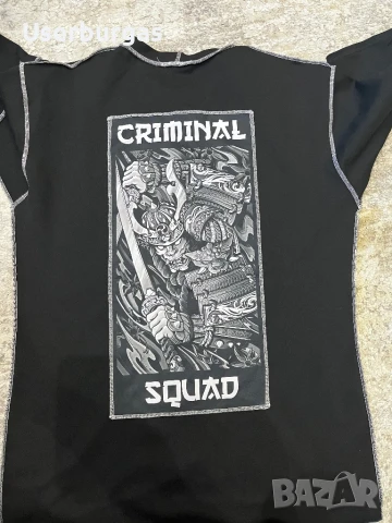 Тениска Criminal squad black, снимка 3 - Тениски - 50497493