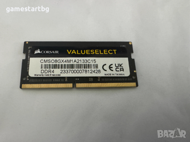 Ram памет Corsair Value Select 8GB, DDR4 2133MHz, снимка 2 - RAM памет - 53614593