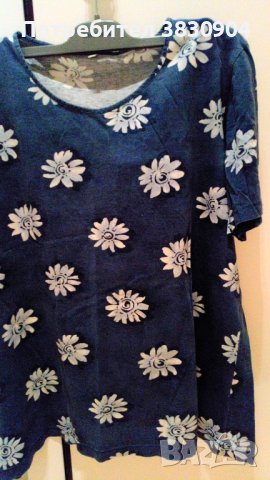 Блуза с къс ръкав, 100% памук, М, снимка 10 - Тениски - 42205913