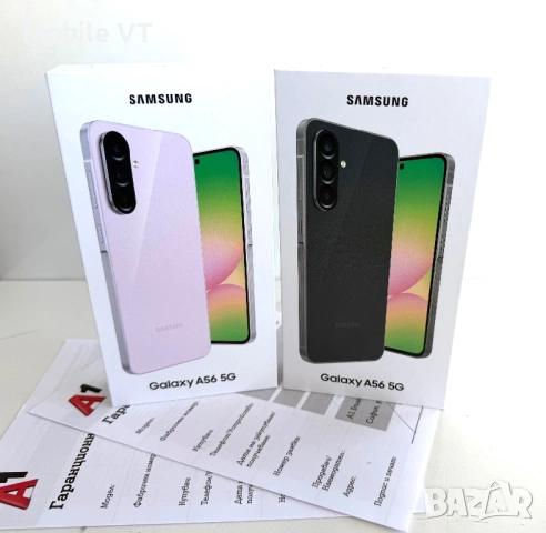 НОВ! Samsung Galaxy A56 5G 128GB Graphite / Pink 2г.ГАРАНЦИЯ!, снимка 3 - Samsung - 53663624