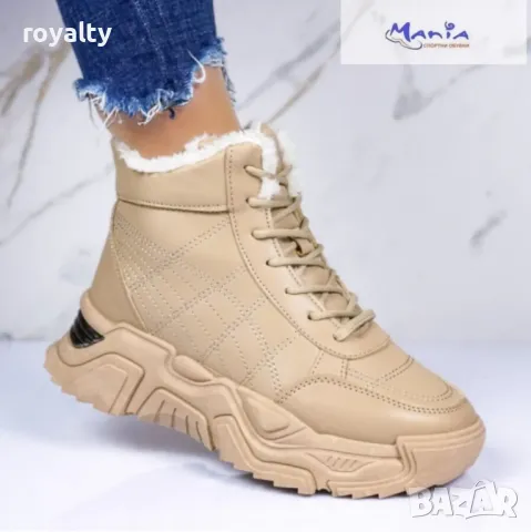 Дамски боти Два цвята , снимка 2 - Дамски боти - 49963502