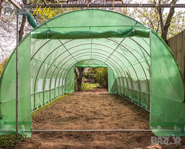 Парник / оранжерия 3х4 м - армиран РЕ 180 гр/м2, снимка 2 - Оранжерии - 35680415